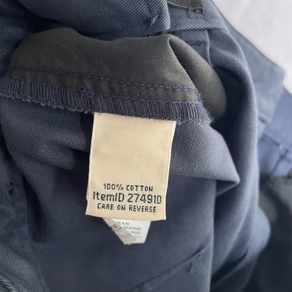 L.L. Bean‎ Bayside Navy Original Fit  Wrinkle Free Womens Size 14 Shorts NWT - Picture 5 of 8